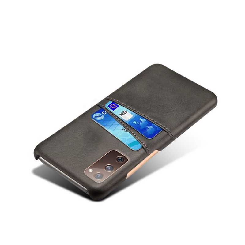 Coque Samsung Galaxy S20 FE Mélodie Effet Cuir Porte Cartes