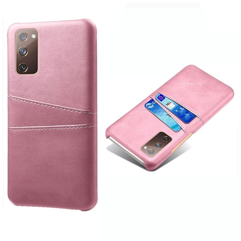 Coque Samsung Galaxy S20 FE Mélodie Effet Cuir Porte Cartes