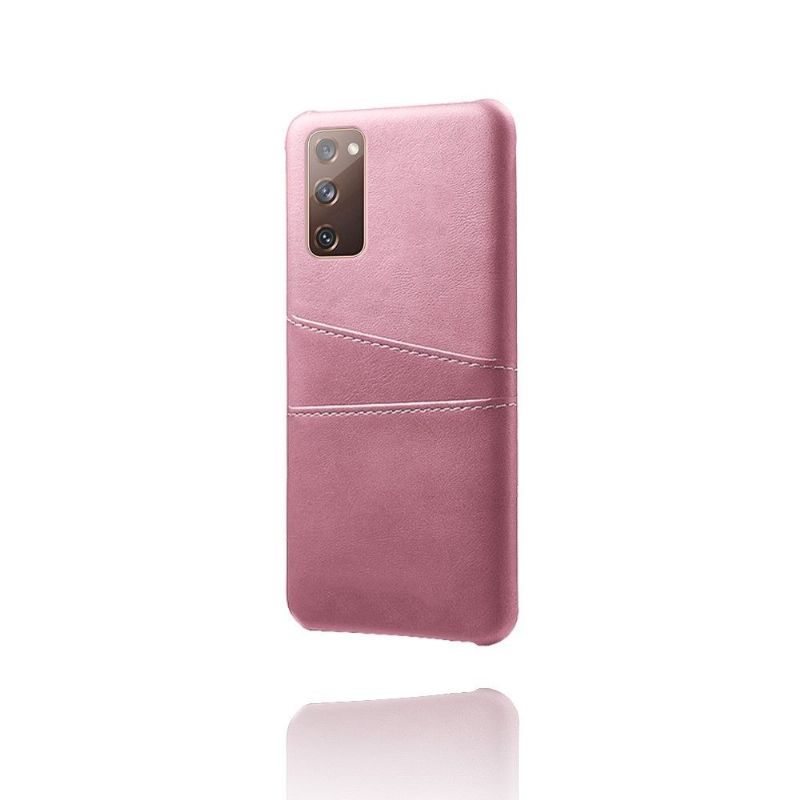 Coque Samsung Galaxy S20 FE Mélodie Effet Cuir Porte Cartes