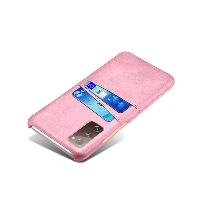 Coque Samsung Galaxy S20 FE Mélodie Effet Cuir Porte Cartes