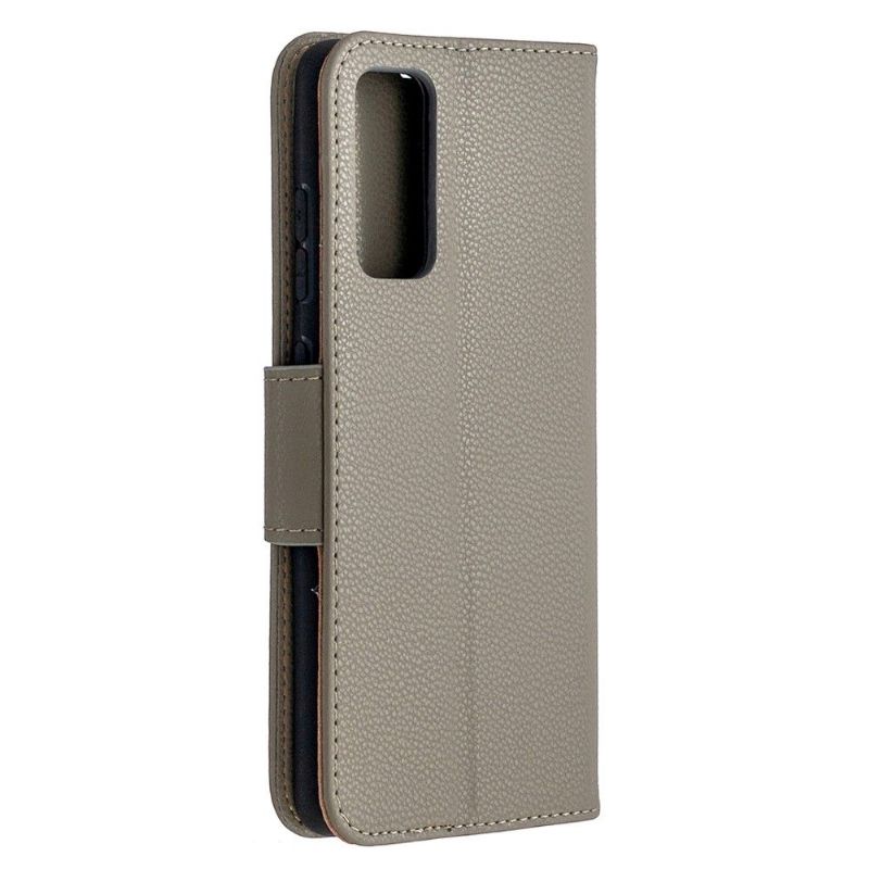 Étui folio effet cuir grainé pour Samsung Galaxy S20 FE