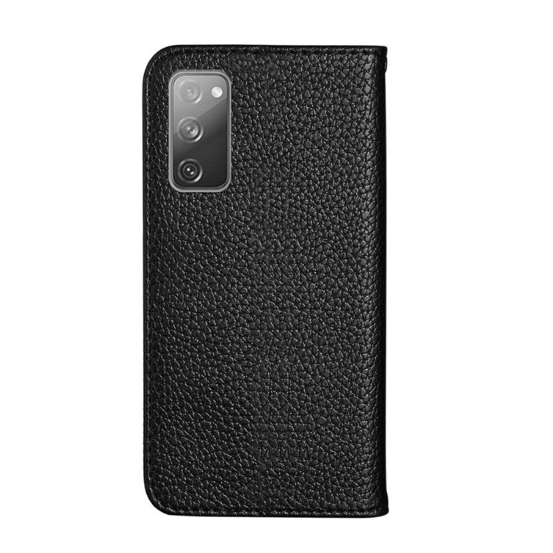 Flip cover Samsung Galaxy S20 FE simili cuir grainé