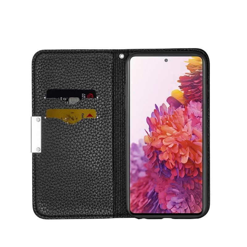 Flip cover Samsung Galaxy S20 FE simili cuir grainé