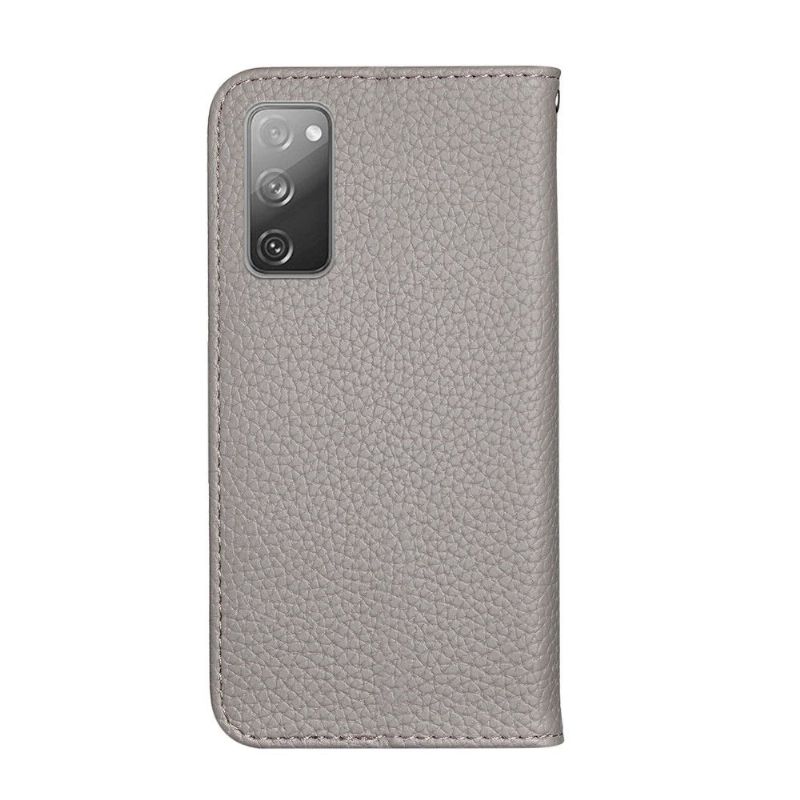 Flip cover Samsung Galaxy S20 FE simili cuir grainé