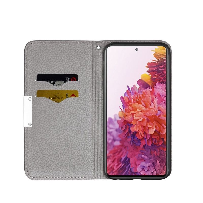 Flip cover Samsung Galaxy S20 FE simili cuir grainé