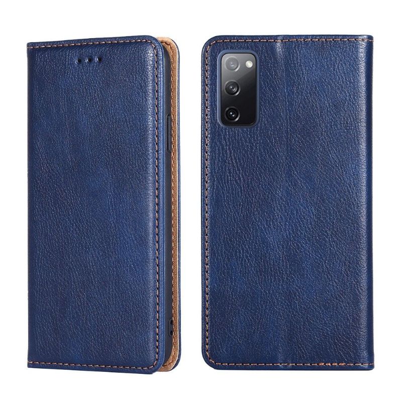 Housse Flip cover Samsung Galaxy S20 FE PURE simili cuir