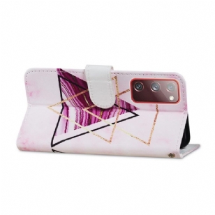 Housse Samsung Galaxy S20 FE Design Triangles