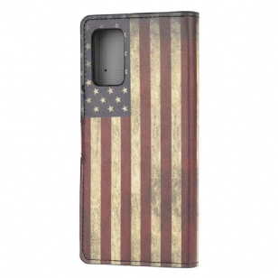 Housse Samsung Galaxy S20 FE drapeau américain vintage