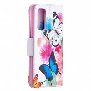 Housse Samsung Galaxy S20 FE papillons et fleurs colorées