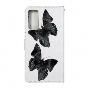 Housse Samsung Galaxy S20 FE Papillons Noirs