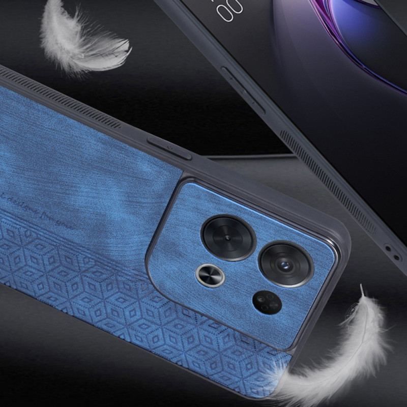 Coque Oppo Reno 8 Pro Effet Cuir AZNS