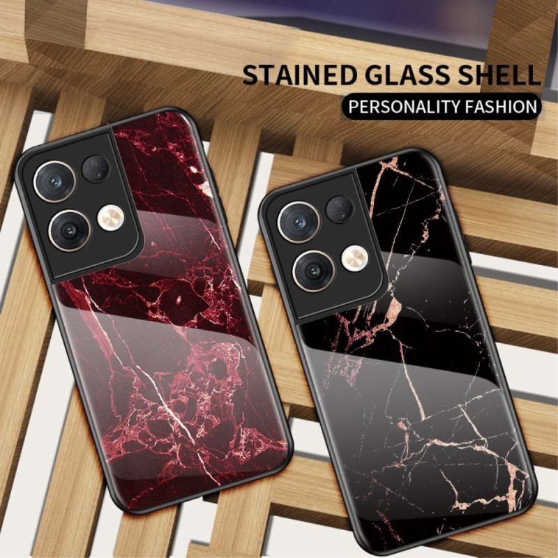 Coque Oppo Reno 8 Pro Verre Trempé Marbre