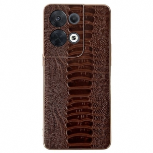 Coque Oppo Reno 8 Pro Vrai Cuir Style Crocodile