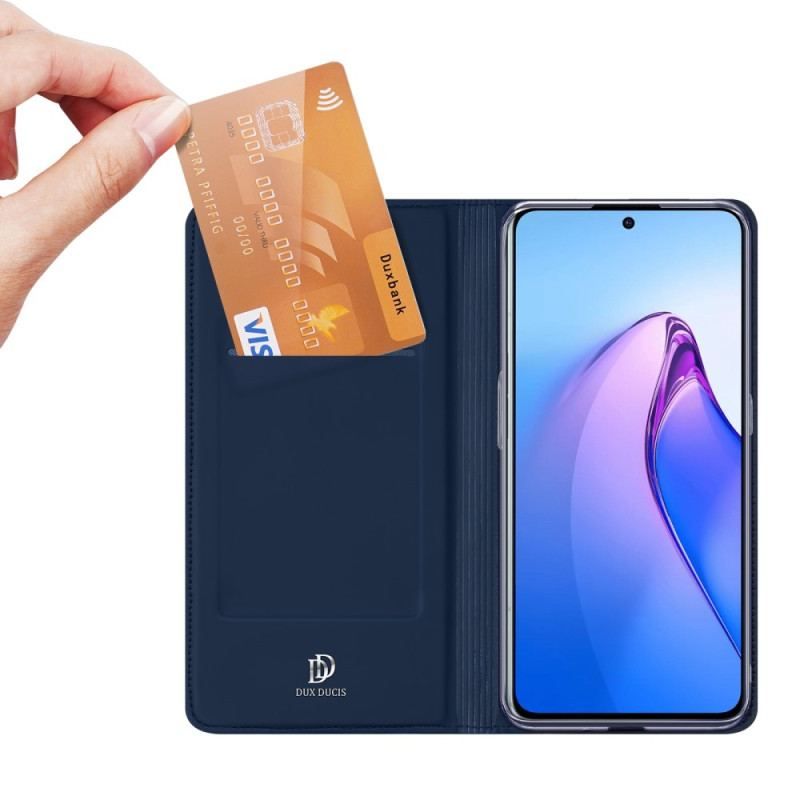 Flip Cover Oppo Reno 8 Pro Skin Pro DUX DUCIS