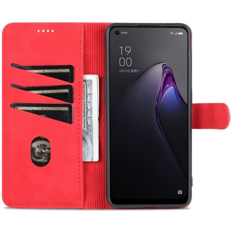 Housse Oppo Reno 8 Pro Style Cuir AZNS