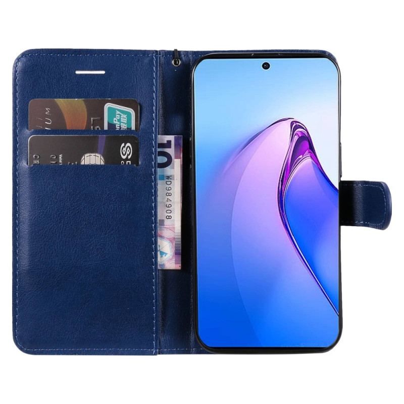 Housse Oppo Reno 8 Pro Unie à Lanière