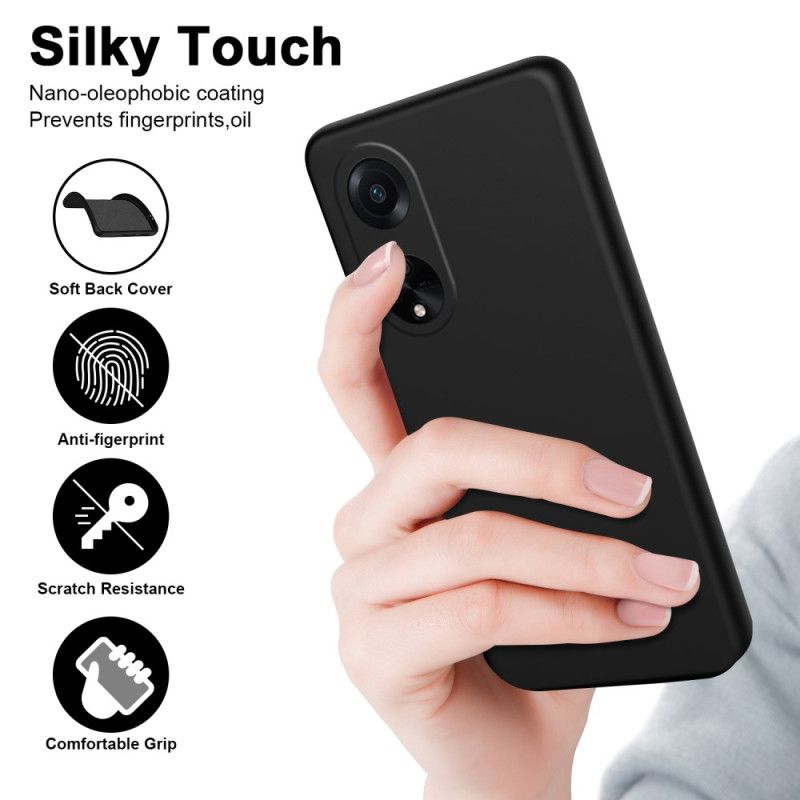 Coque Oppo A98 5G Silicone Liquide à Lanière