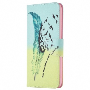 Housse Oppo A58 / A98 5G Plume et Oiseaux