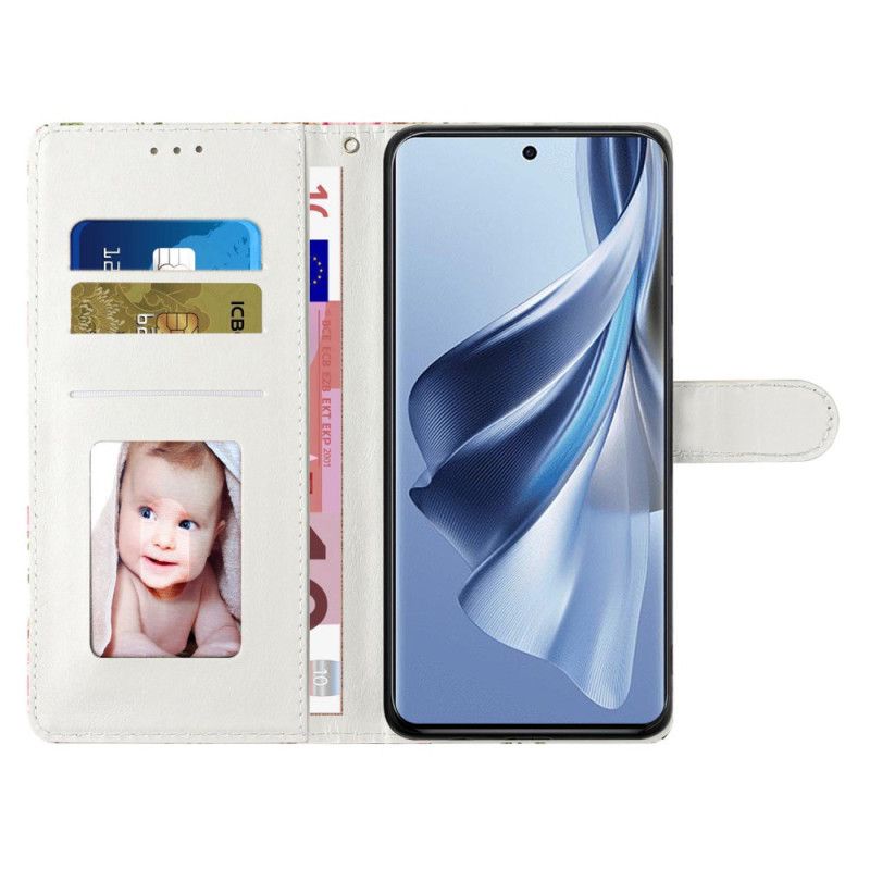 Housse Oppo A98 5G Attrape-Rêves Aquarelle à Lanière