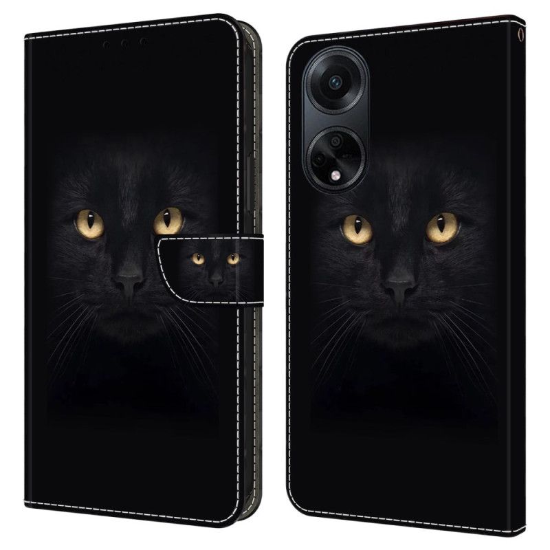 Housse Oppo A98 5G Chat Noir