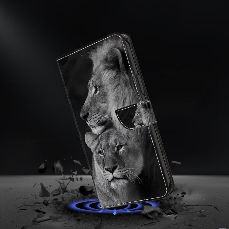 Housse Oppo A98 5G Couple de Lions