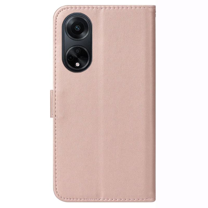 Housse Oppo A98 5G Effet Cuir à Lanière