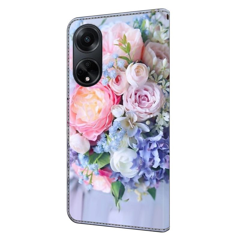 Housse Oppo A98 5G Fleurs Colorées