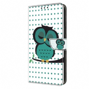 Housse Oppo A98 5G Hibou Endormi