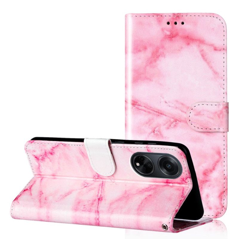 Housse Oppo A98 5G Marbre Rose