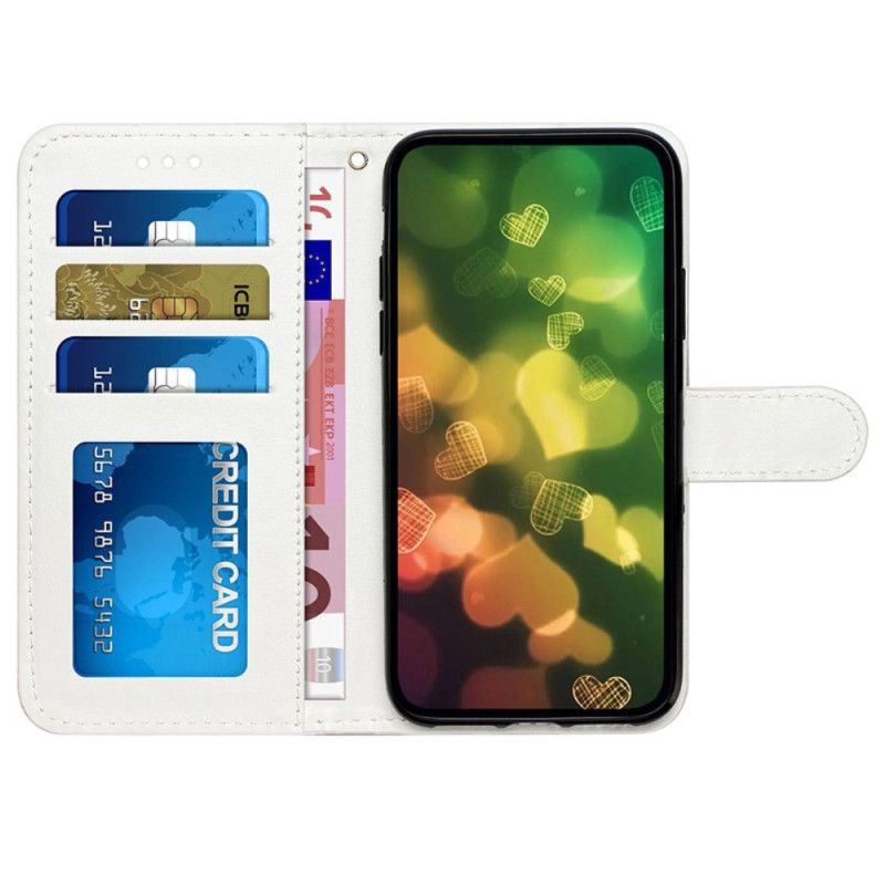 Housse Oppo A98 5G Papillonsà Lanière