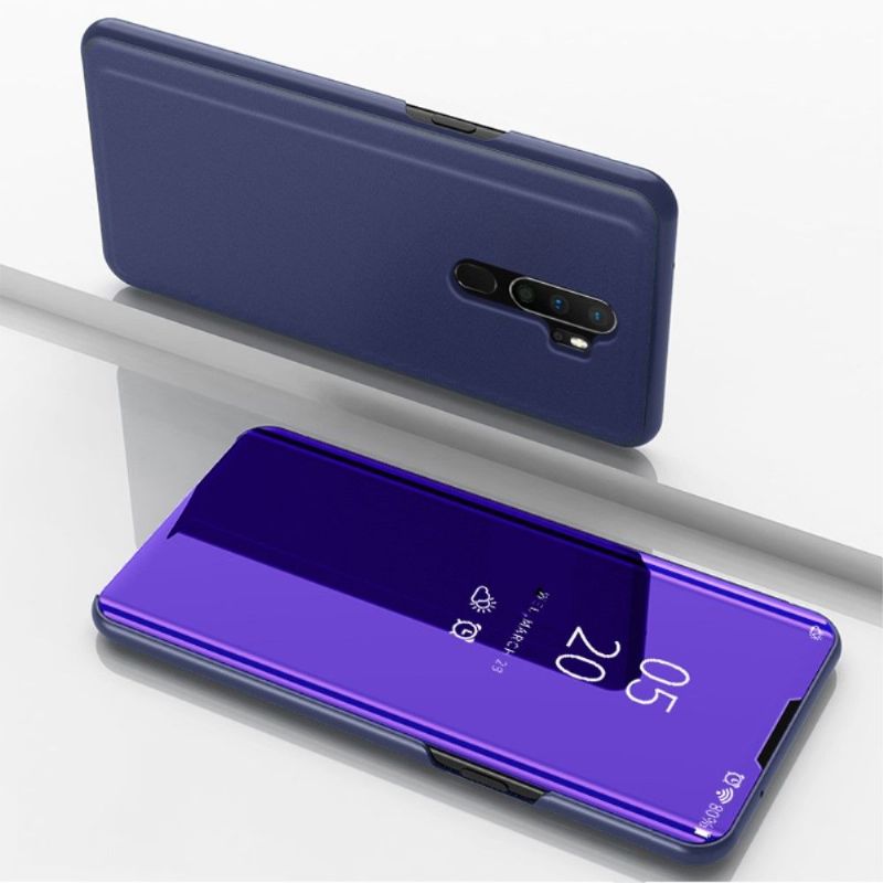 Oppo A9 2020 - Coque avec rabat effet miroir