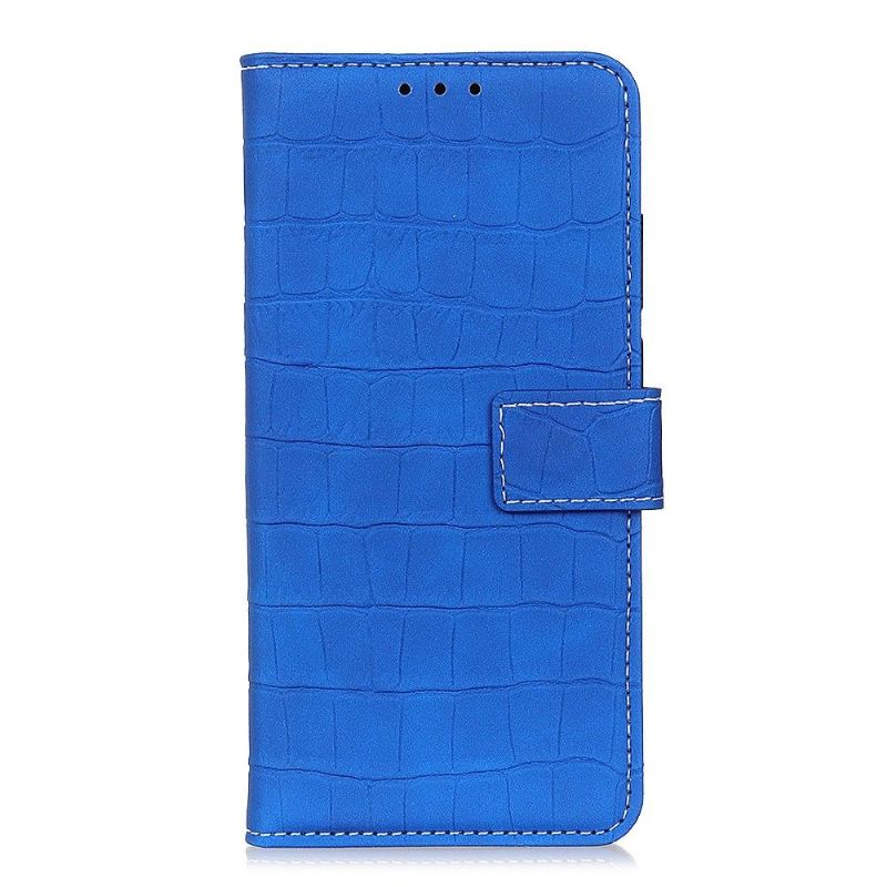 Oppo A9 2020 - Housse effet croco imitation cuir