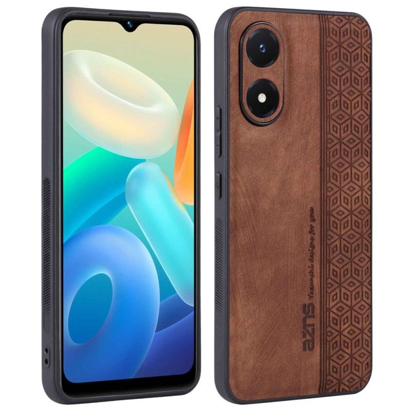 Coque Vivo Y16 Effet Cuir AZNS