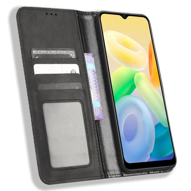 Flip Cover Vivo Y16 Simili Cuir Stylé