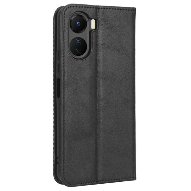 Flip Cover Vivo Y16 Simili Cuir Stylé