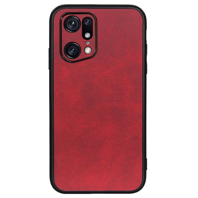 Coque Oppo Find X5 Pro Jazz simili cuir vintage