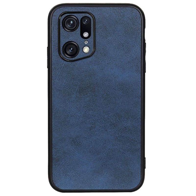 Coque Oppo Find X5 Pro Jazz simili cuir vintage