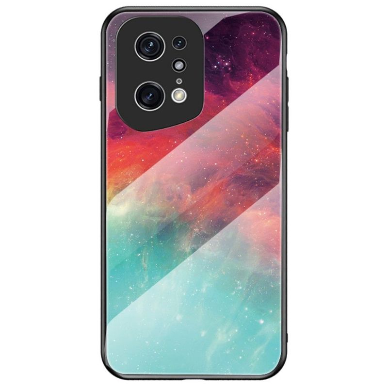 Coque Oppo Find X5 Pro Nébuleuse dos en verre