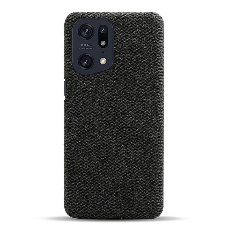 Coque Oppo Find X5 Pro revêtement tissu