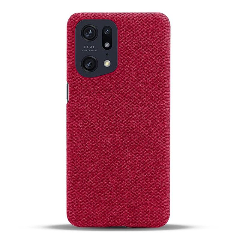 Coque Oppo Find X5 Pro revêtement tissu