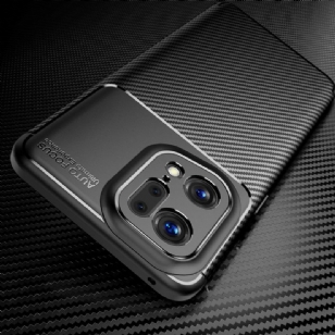 Coque Oppo Find X5 Pro style fibre de carbone