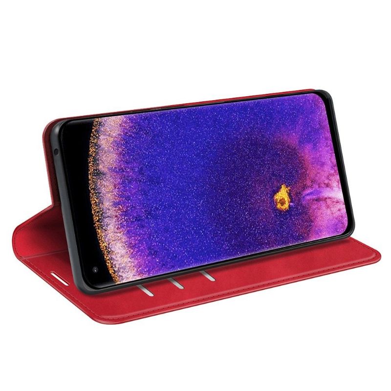 Étui Oppo Find X5 Pro simili cuir fonction stand