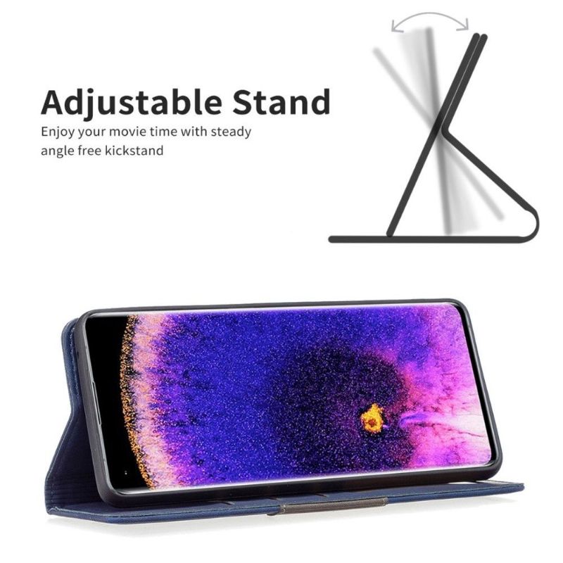 Housse Oppo Find X5 Pro BINFEN COLOR flip simili cuir