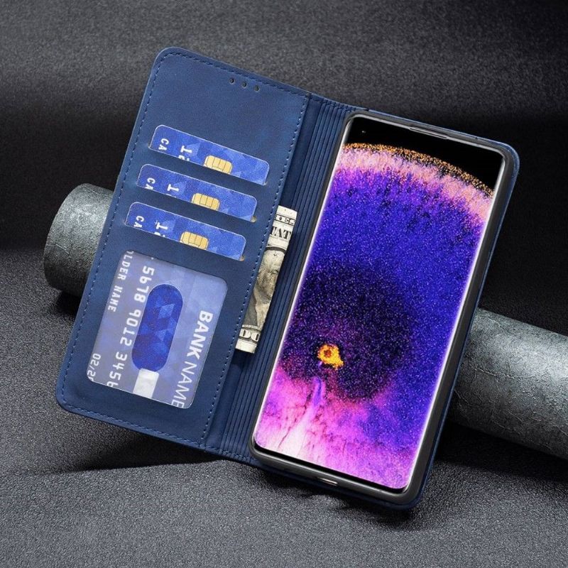 Housse Oppo Find X5 Pro BINFEN COLOR flip simili cuir