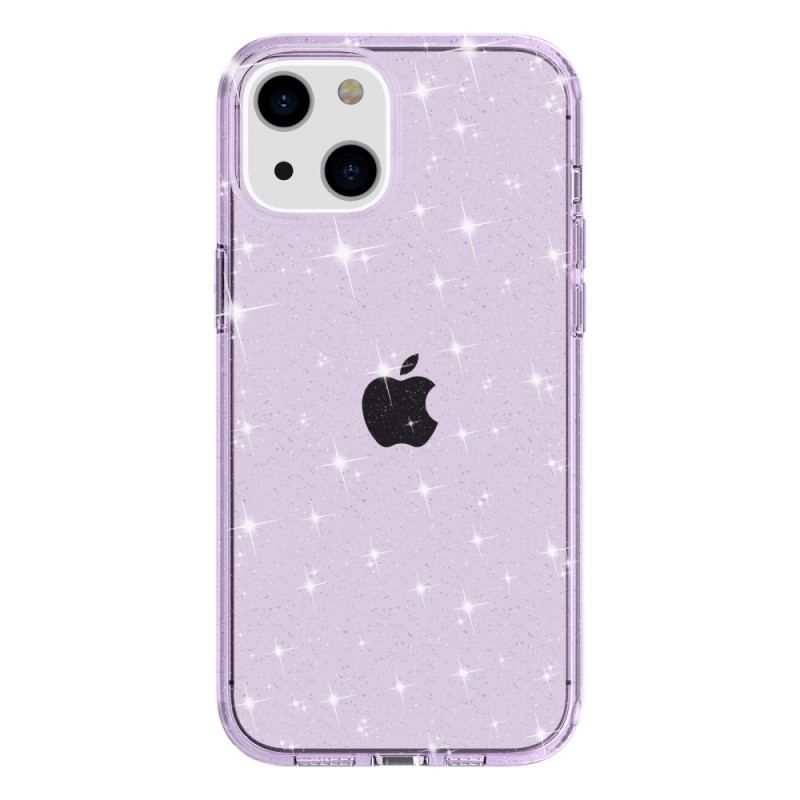 Coque iPhone 15 Transparente Paillettes