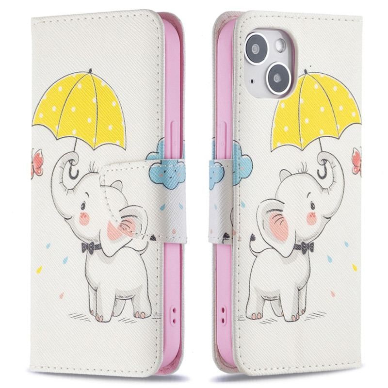 Housse iPhone 15 Bébé Éléphant