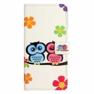 Housse iPhone 15 Couple de Hiboux