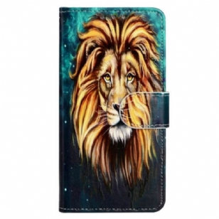 Housse iPhone 15 Lion Graphique à Lanière