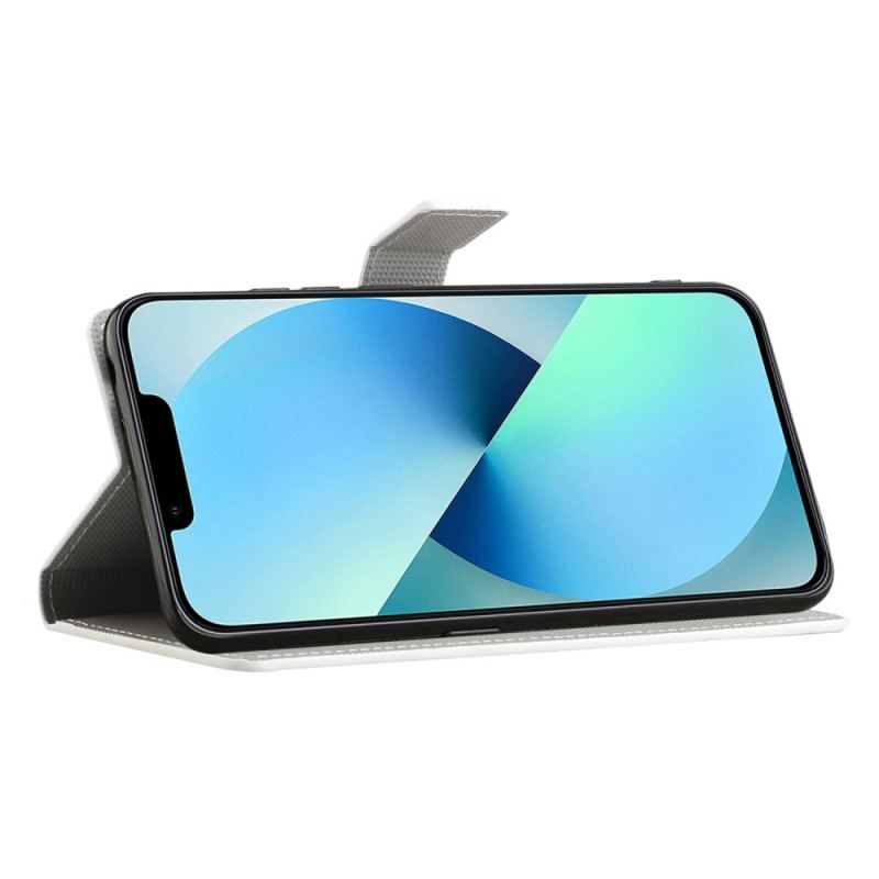 Housse iPhone 15 Papillon Bleu