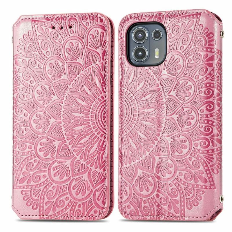 Housse Motorola Edge 20 Lite Flip Chic Mandala